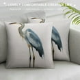thumbnail image 3 of JRXY  Heron Pillow,Watercolor Blue Heron Waist Lumbar Throw Pillow case Cushion Cover Sofa Home Decorative White, 3 of 5