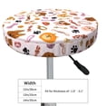 thumbnail image 2 of Cute Dog Bar Stool Covers - Stretch Round Seat Covers with Elastic Bands Bar Stool Seat Covers Stool Cushion Round for 12-14 Inch, 2 of 5