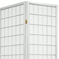 thumbnail image 3 of Oriental Furniture 6 Ft Tall Window Pane Shoji Screen, 4 panels, white color, Traditional, 3 of 3