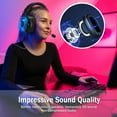 thumbnail image 5 of YUOY 2.4GHz Wireless Gaming Headset for PS5/PS4/PC, 3.5mm Wired Headphones for Switch/Xbox Series X Controller, 48H Battery, Detachable Noise-Canceling Mic, 50mm Drivers and 360° Surround Sound, 5 of 7