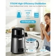 thumbnail image 2 of KFFKFF Water Distiller, 4L 1.1 Gallon Pure Water Purifier Filter For Home Table Countertop, 1750W Distilled Maker, Grey, 2 of 9