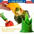 thumbnail image 2 of STARLIGHT- 2Pcs Green Pepper Corer Tool Set For Tomatoes And Peppers, Kitchen Gadget, 2 of 6
