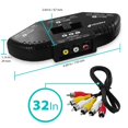 thumbnail image 2 of Fosmon A1602 Divisor RCA con caja de interruptor RCA de audio y vídeo de 3 vías + cable RCA para conectar 3 dispositivos de salida RCA a su televisor, 2 of 5