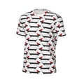 thumbnail image 6 of Wukai Christmas Dachshund Print Men's Short-Sleeved Mesh T-Shirt,Quick-Dry Short Sleeve Workout T-Shirt-3X-Large, 6 of 8