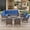 Navy, variant on PARKWELL 8-Piece Outdoor Sectional Furniture Set,Patio Wicker L Shaped Couch High Back Conversation Set with Swivel Glider Armchair for Garden Yard,Brown Wicker Navy Cushion