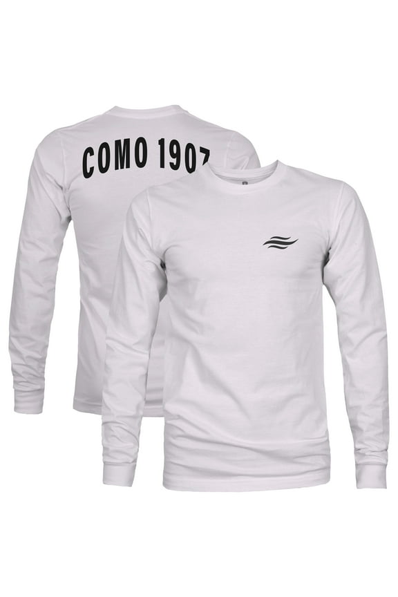 Men's 1863FC Silver Como 1907 Arch Long Sleeve T-Shirt