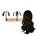 thumbnail image 4 of Shoreew Wall Mounted Wig Hanger Rack Wooden Storage Organizer Strong Load-bearing Simple Installation Wig Display Holder, 4 of 6