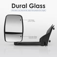 thumbnail image 3 of MOSTPLUS Pair Manual Folding Tow Mirrors Assembly for 2003-2017 Chevy Express GMC Savana, 3 of 7