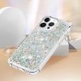 thumbnail image 5 of Case for iPhone 16 Pro Max Case Glitter Bling Liquid Cute Clear Phone Case,Floating Quicksand Shockproof Protective Bumper Soft TPU Cover for iPhone 16 Pro Max 6.9 inch Love Sliver YB, 5 of 14