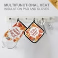 thumbnail image 4 of Yayeee Oven Mitts and Pot Holder Set of 2 Heat Resistant Kitchen Gloves Baking Hot Pad, Leaves Pattern, 4 of 5