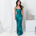 thumbnail image 2 of Yesfashion Wholesale Women Summer Tie Dye Spaghetti Strap Dress Backless Ruched Bodycon Midi Dress for Beach Party Night, 2 of 5