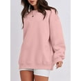 thumbnail image 3 of Biekopu Women’s Oversized Sweatshirts Long Sleeve Crew Neck Solid Color Pullover Tops Fall Clothes, 3 of 6