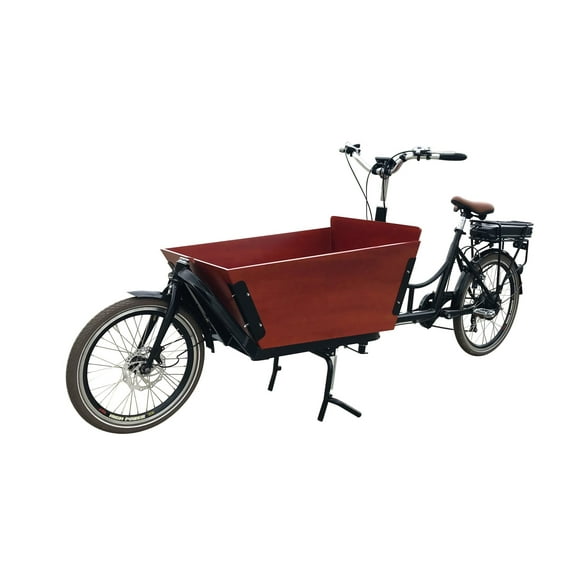 Bakfiets Family Cargo Mid-Loader Electric Bike | Urban & Family Cargo Bicycle | 550W-1200W Motor, 350 lbs Capacity