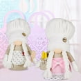 thumbnail image 4 of Christmas Rudolph Doll White Chef Hat Rudolph Ornament Party Holiday DIY Decorations, 4 of 6