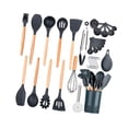 thumbnail image 2 of 35 utensilios de cocina multifuncionales: batidor, cepillo, cuchara, espátula para profesionales. Gris, 2 of 7