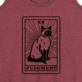 thumbnail image 3 of Instant Message - Judgement Cat Tarot Card - Women's Racerback Tank Top, 3 of 6