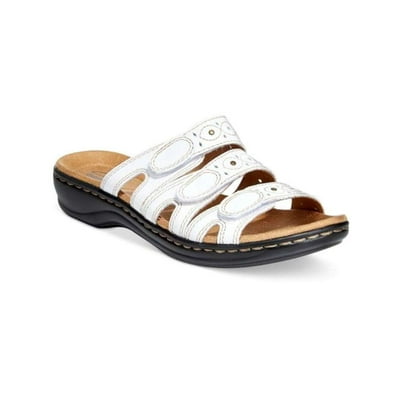 Women s Narrow White Leather Sandals Clarks Leisa Uganda Ubuy