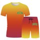 thumbnail image 4 of Playeras De Algodón Para Hombre, Camiseta Holgada Con Estampado De Letras De Ciudad Para Hombre, Conjunto De Ropa Deportiva De Verano, Ropa Deportiva Informal, 4 of 4