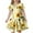 Yellow, variant on MIXUE Toddler Girls Casual Dresses Kids Summer Bee Festival Floral Print Crew Neck Short Sleeve A Line Slim Fashion Casual Dress Outwear,Yellow,8-9 Years