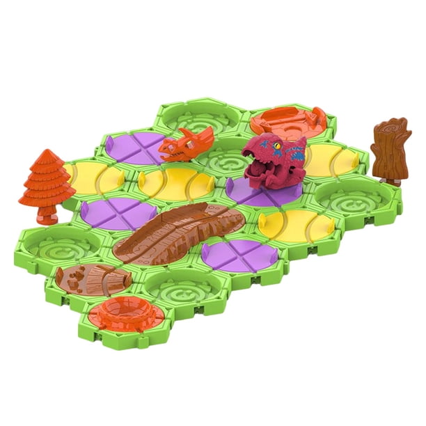 Dinosaur Road Puzzle Maze Brain Teaser Construcción de carreteras Juguetes lógicos Juego lógico Marrón Sunnimix Rompecabezas