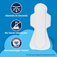 thumbnail image 6 of Equate Overnight Maxi Pads with Flexi-Wings, Extra Heavy Overnight Absorbency, Size 5, 36 Count, 6 of 13