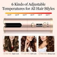 thumbnail image 3 of Duomishu Cordless Hair Curler USB Rechargeable Automatic Curling Iron Portable Wireless Curling Wand, 3 of 10