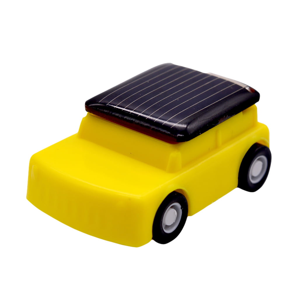 Vacally Solar Toys Car Mini Solar Powered Physics Science Education Solar Kids Car Model Electric Motor Experiment Toy DIY Car Children Grasshopper Educational Gadget Environmental Toys 