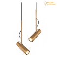 thumbnail image 3 of Meomi Lighting 7W Integrated LED Cylinder Ceiling Fixture, Dimmable 420 Lumens, ETL Listed (Brushed Gold Finish), 3 of 3