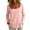 Pink, variant on yillto Womens Square Neck Top Long Sleeve Solid Color Shirts Stretchy Basic Plain Casual Tshirts