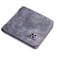 thumbnail image 1 of Cartera para hombre, billetera corta de cuero esmerilado, billetera vertical retro de tres pliegues, billetera con múltiples tarjetas, esperando a los jóvenes, 1 of 4