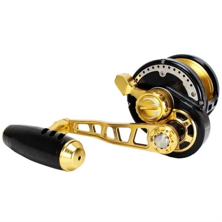 Alarm Full Metal Alloy Reel Fishing Trolling Reel All Metal Max Drag 35kg 11BB Drum Reel