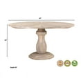 thumbnail image 7 of Taran Designs Maria 59" Starburst Round Traditional Wood Dining Table in Natural, 7 of 7