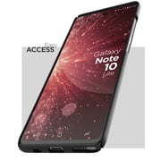 Encased Note 10 Lite Belt Case with Kickstand (Slimline) Ultra Thin Cover with Holster Clip for Samsung Galaxy Note 10 Lite - Black