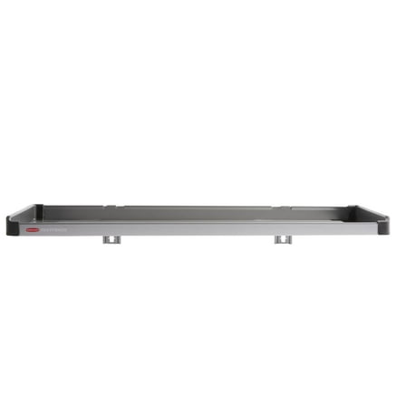 Rubbermaid Garage FastTrack Rail/Upright Large Metal Shelf, Satin Nickel