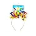 thumbnail image 1 of Way To Celebrate Multicolor Plastic Birthday Head Bopper with Confetti Detail, 1 Count, 1 of 4