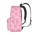 thumbnail image 3 of Disketp Pink Bows Mochila Escolar de Gran Capacidad y Peso Ligero, Mochila de Viaje Ideal para Escuela, Trabajo y Uso Diario, Cómoda y con Estilo, 3 of 8