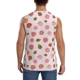 thumbnail image 4 of Kdxio Hand Drawn Strawberry for Men's Muscle T-shirt,Sleeveless for Workout Running Athletic Gym Lounge Casual, 4 of 7
