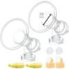 36 mm Extra Extra Large Flagne w/Valve and Membrane for SpeCtra Breast Pumps S1, S2, M1, Spectra 9; Narrow (Standard) Bottle Neck; Made by Maymom