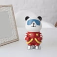 thumbnail image 2 of Figura de astronauta panda, escultura animal para decoración de sala de estar, figura decorativa Rojo, 2 of 7