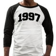 thumbnail image 2 of 1997 College Style Three-Quarter Raglan Sleeve Baseball Shirt Unisex X-Small White/Black, 2 of 5