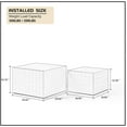 thumbnail image 6 of Nesting Coffee Table Set of 2, Matte White Square Wooden Coffee Tables, Modern Luxury Side Tables Accent End Table for Living Room Apartment, 6 of 7