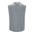 thumbnail image 3 of HUANBAI Men's Sleeveless Tank Tops Crewneck Solid Loose Fit Shirt, 3 of 6