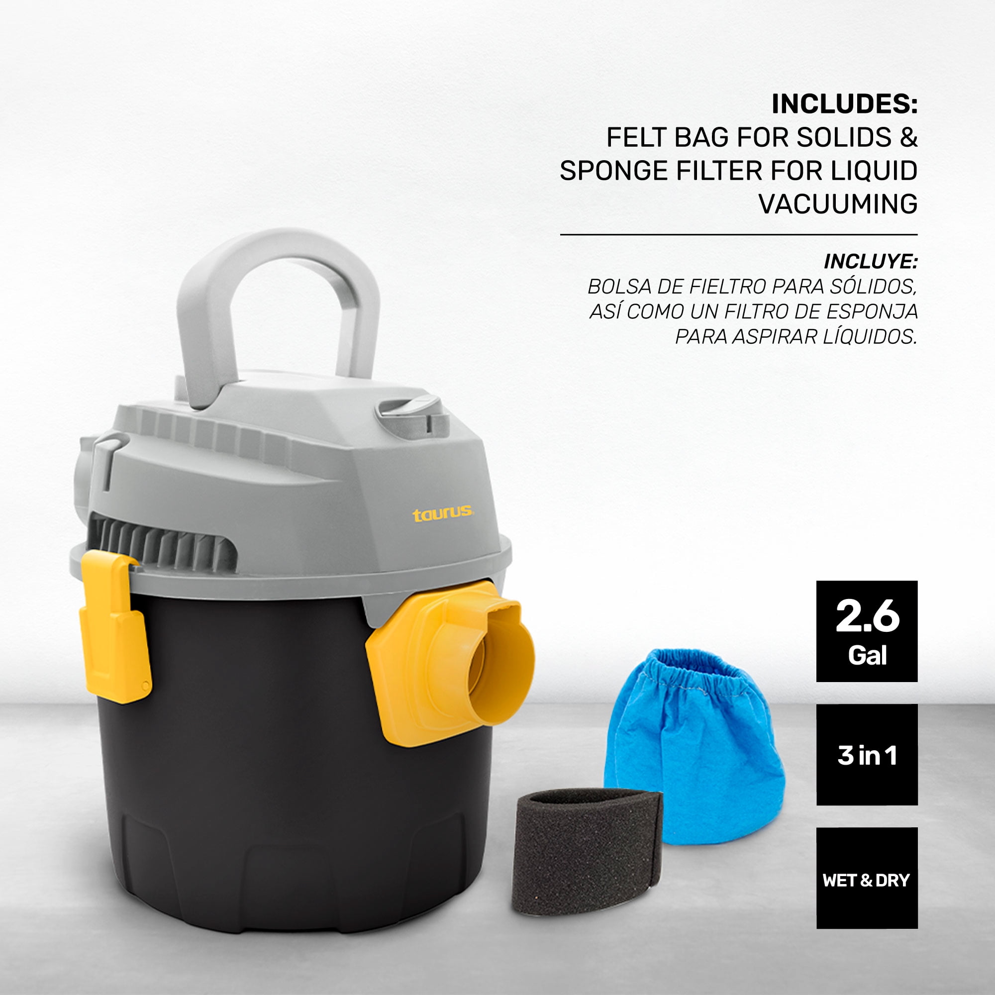 Vacuum Cleaner - W&D 10l Hurricane