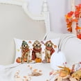 thumbnail image 2 of Fall Pillow Cover 20x30 Inch Dogs Pumpkins Maple Leaves Decor Autumn Seasonal Pillowcase Thanksgiving Decorations for Home Sofa Couch AA586-12, 2 of 3