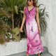 thumbnail image 3 of Ink Wash Flower Vestido Sin Mangas , Vestidos De Lujo Para Ocasiones Oficiales, 3 of 5