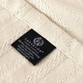 thumbnail image 3 of Superior Clara Cotton Striped Woven Blanket, Throw, Ivory, 3 of 11