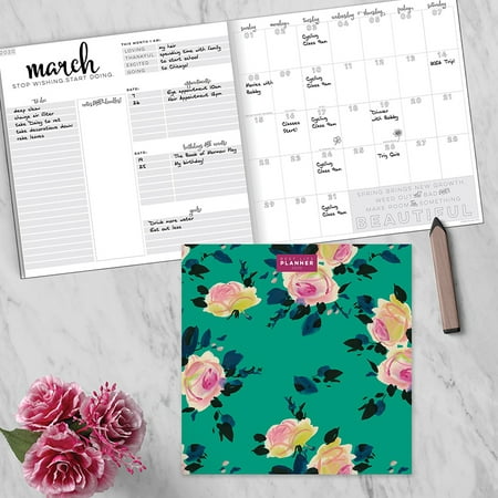 2020 Pink Blossom Best Life Large Monthly Planner (Best Route Planner For Iphone)