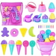 thumbnail image 2 of TSDATOWR Ice Cream Beach Toys Set de juguetes de arena para niños, juego de cubo de arena TSDATOWR TSDATOWR, 2 of 2