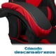 thumbnail image 5 of Silla de escritorio gamer ergonómica Masaje Reclinable Descansapies rojo 6.49 pulg Titano TT-SGRM01, 5 of 7