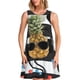 thumbnail image 1 of Fotbe Pineapple With Black Glasses Vestido de Verano sin Mangas para Mujer – Vestido Midi Línea A, Estilo Camiseta Floral, Vestido Playero Casual y Fluido, 1 of 7